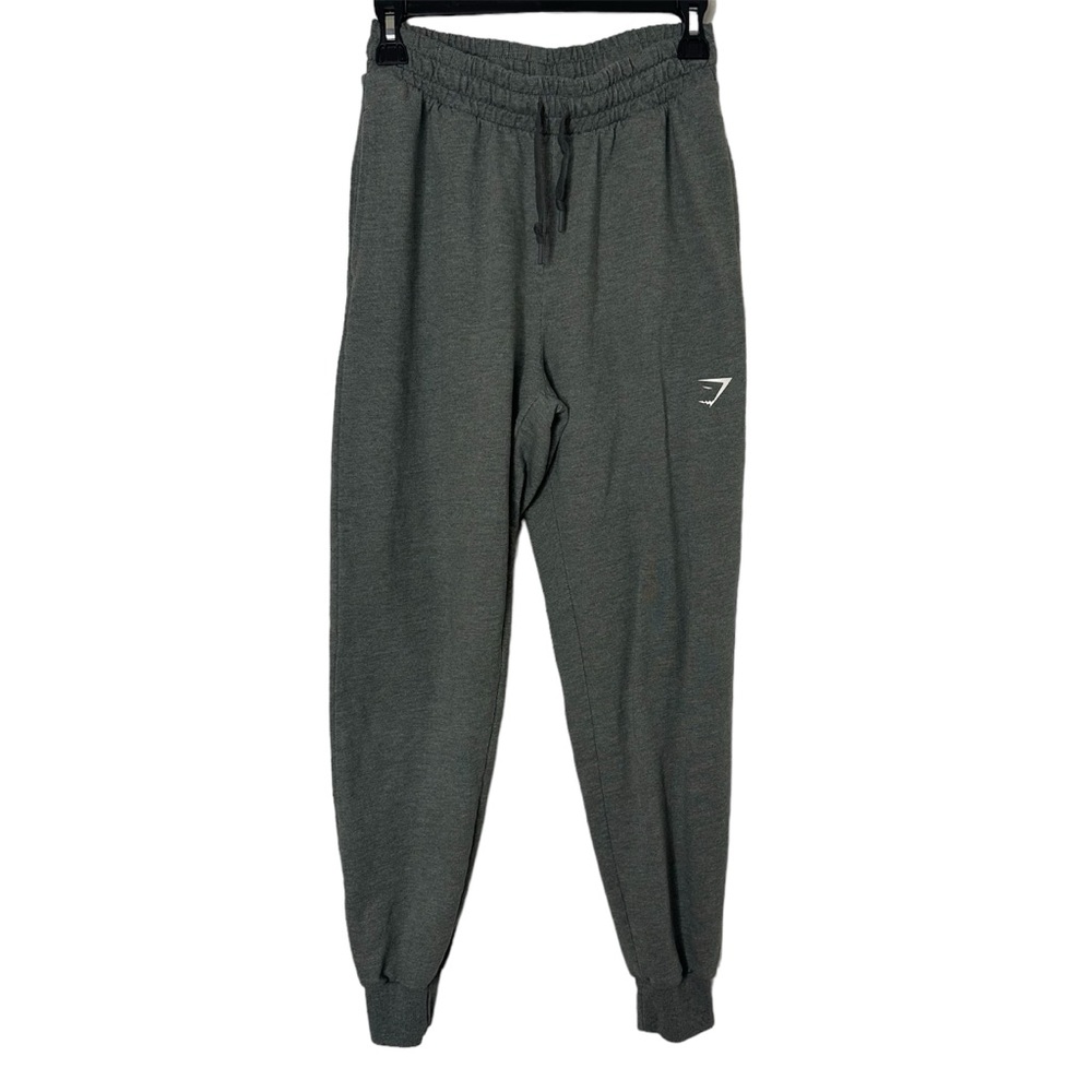 Gymshark Joggers Mens Small Gray Gym Workout Training Sweatpants Drawstring